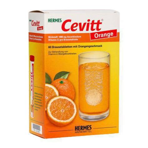 Hermes Cevitt Orange Effervescent Tablets .